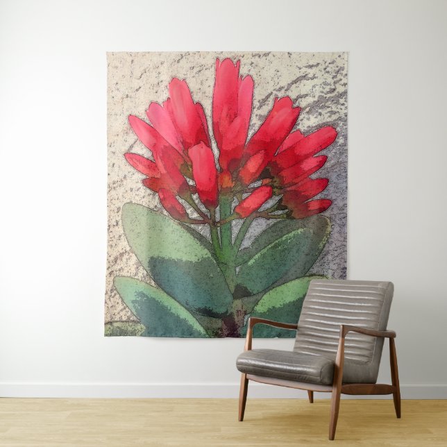 Red Agave Blume Wandteppich (Beispiel)