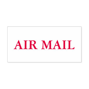 Red Air Mail Permastempel