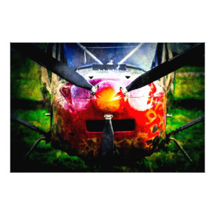 Red Aircraft - klein, aber scharf Fotodruck