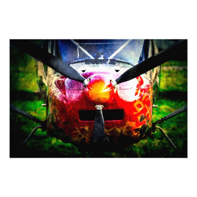 Red Aircraft - klein, aber scharf Fotodruck (Vorne)