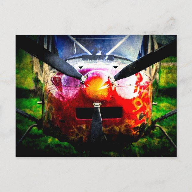 Red Aircraft - klein, aber scharf Postkarte (Vorderseite)