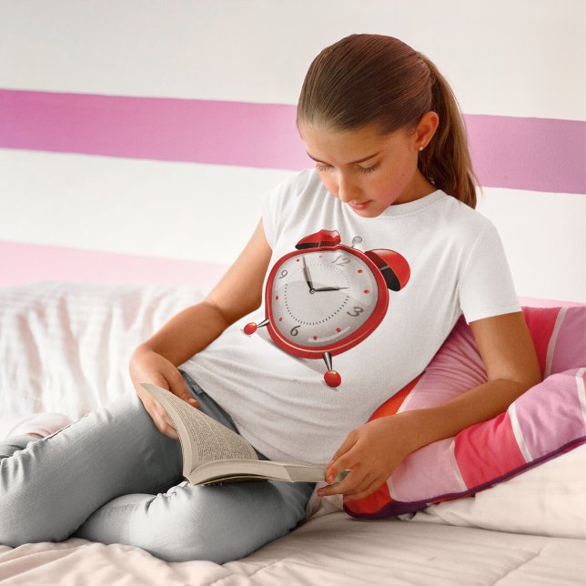 Red Alarm Clock Girls T - Shirt (Von Creator hochgeladen)