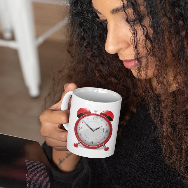 Red Alarm Clock-Tasse Kaffeetasse (Von Creator hochgeladen)