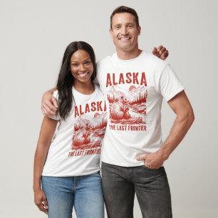 Red Alaska Grizzly Frontier T-Shirt