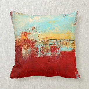 Red Alaskan Abstrakt Kissen