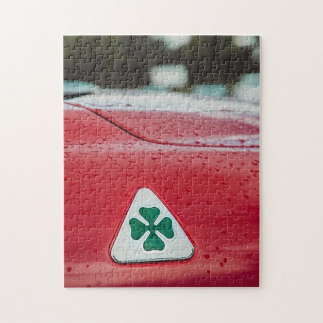 Red Alfa Romeo Quadrifoglio Puzzle (Vertikal)