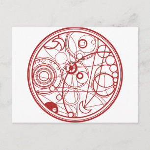 Red Alien Design Postkarte