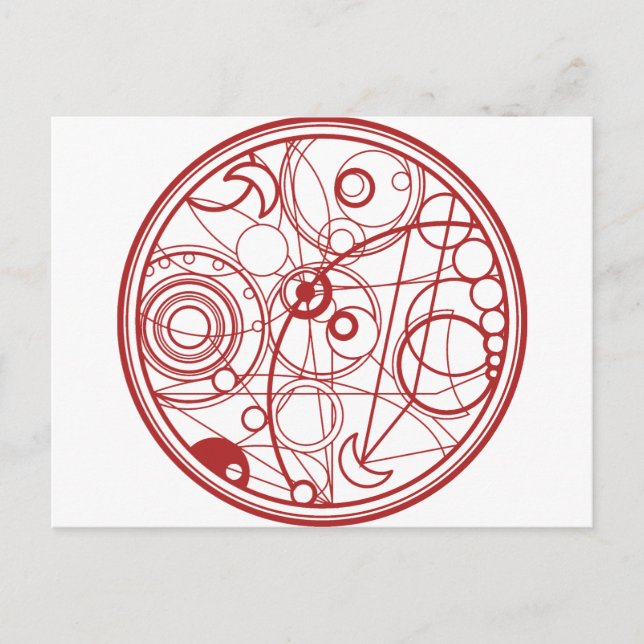 Red Alien Design Postkarte (Vorderseite)