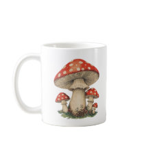 Red Amanita Mushrooms - Retro Cottagecore Tea /