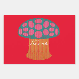 Red Amanita Mushrooms Thunder_Cove Geschenkpapier Set