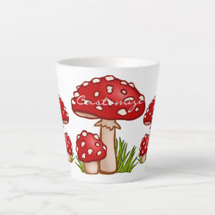 Red Amanita Mushrooms Thunder_Cove  Milchtasse
