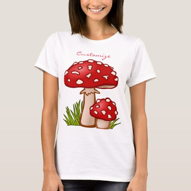 Red Amanita Mushrooms Thunder_Cove T-Shirt (Vorderseite)