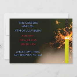 Red Amerikanische Unabhängigkeitstag Independence Einladung