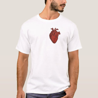 Red Anatomical Heart Vintage T-Shirt