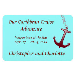 Red Anchor Hzt Stateroom Door Marker Magnet