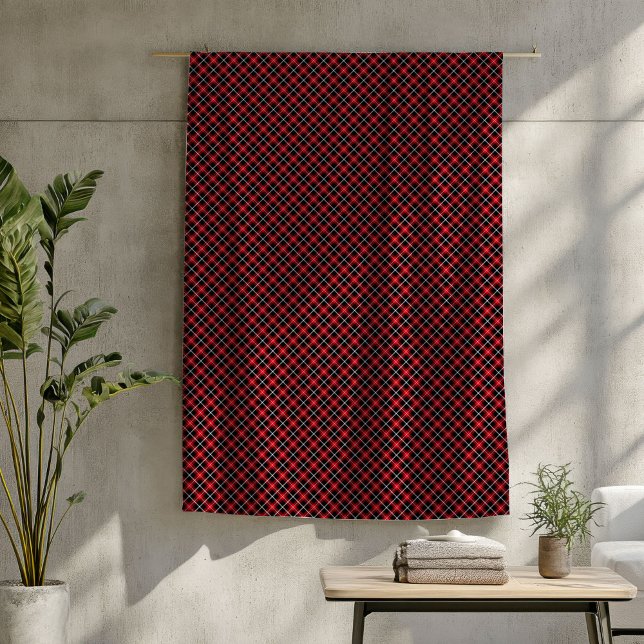 Red and Black Blanket – Classic Tartan Cabin Style Fleecedecke (Red and Black Blanket – Classic Tartan Cabin Style)