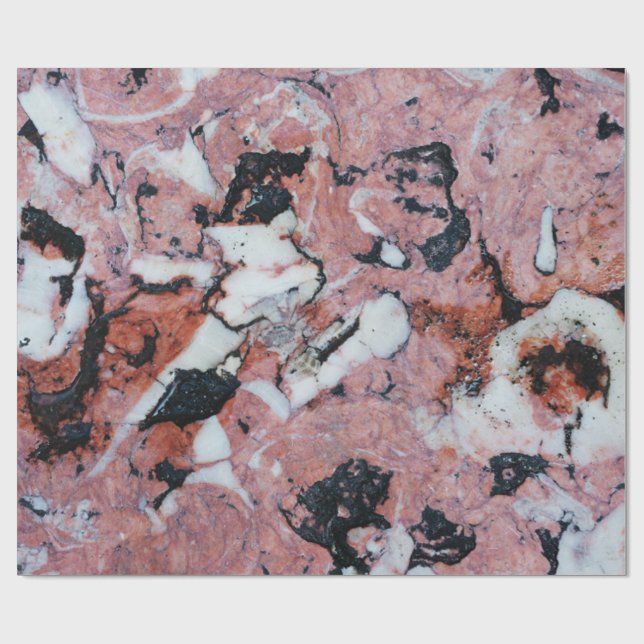 Red and Black Brecciated Marble Stone Texture with Geschenkpapier (Flach)