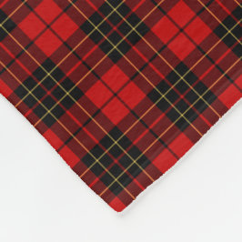 Red and Black Brodie Clan Tartan Fleecedecke