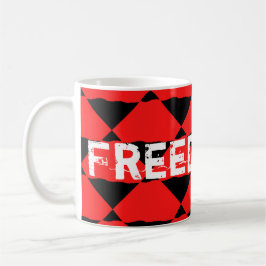 Red and black contemporany art background  kaffeetasse