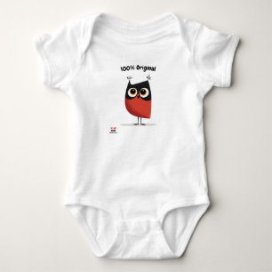 Red and Black Owl Design   Lustig & Einzigartige U Baby Strampler
