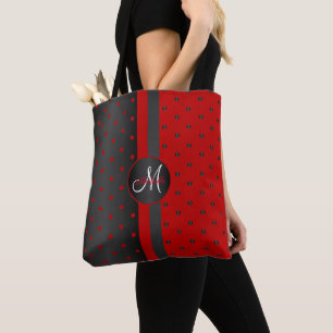 Red and Black Polka Dot Design