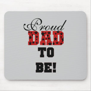 Red and Black Proud Vater to Be Tshirts and Gifts Mousepad