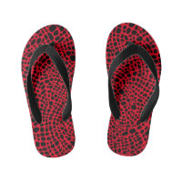 Red and Black Psychedelic Oragnic Hautmuster