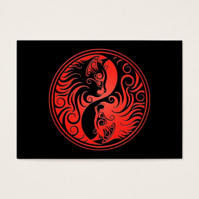 Red and Black Yin Yang Kittens (Vorderseite)