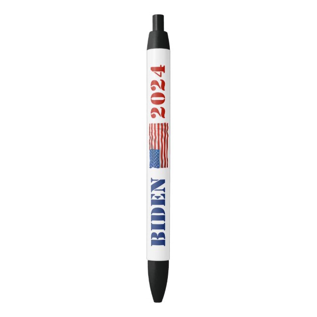 Red and Blue Biden 2024 Kampagne Promotional Pen Kugelschreiber (Vorderseite Vertikal)
