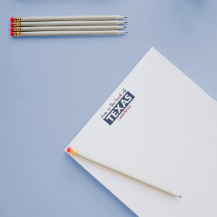 Red and Blue Deep im Herzen von Texas Notizblock