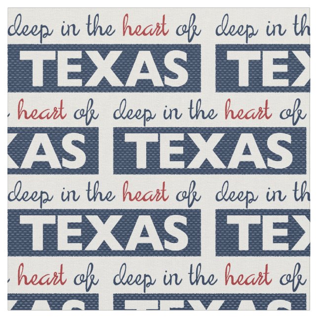 Red and Blue Deep im Herzen von Texas Stoff (Nahaufnahme)