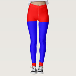 Red And Blue Leggings