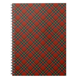 Red and Blue Royal Stewart Scottish Kariert Notizblock