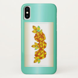 Red and Gold Blume Design Geschenk Case-Mate iPhone Hülle