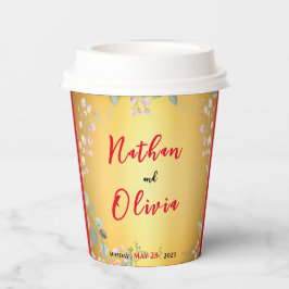 Red and Gold Cup Pappbecher