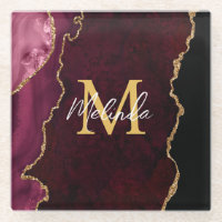 Red and Gold Marmor Agate