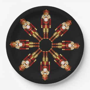 Red and Gold Nutcracker Dinner Plate Pappteller