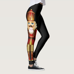 Red and Gold Nutcrackers Riesiges Leggings