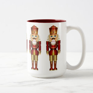 Red and Gold Nutcrackers Zwei-Tone-Tasse Zweifarbige Tasse