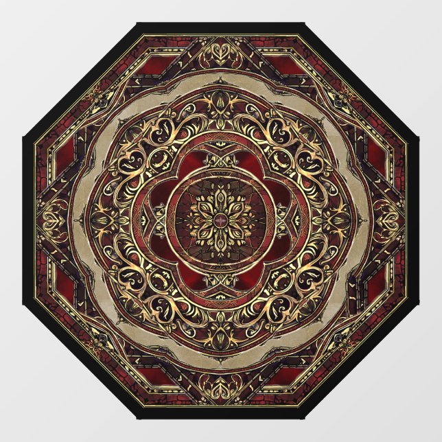 Red and Gold Window Cloning Fensteraufkleber (Blatt)