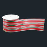 Red and Green Christmas Candy Cane Pattern Satinband<br><div class="desc">Rotes und grünes Weihnachtsmuster. Gewohnte Weihnachtsbänder. Einfache und elegante Geschenkidee.</div>