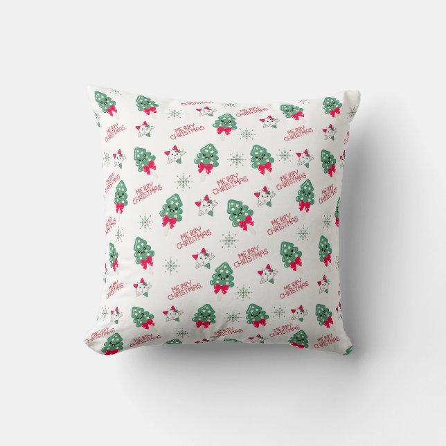 Red and Green Christmas pillow Kissen (Vorderseite)