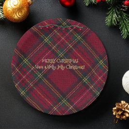 Red and Green Festive Pappteller