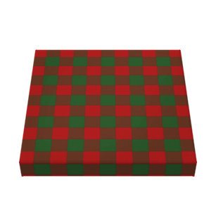 Red and Green Gingham Pattern Leinwanddruck