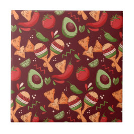 Red And Green Mexican Food Fliese