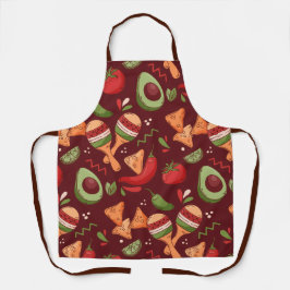 Red And Green Mexican Food Schürze