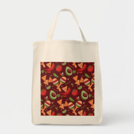 Red And Green Mexican Food Tragetasche