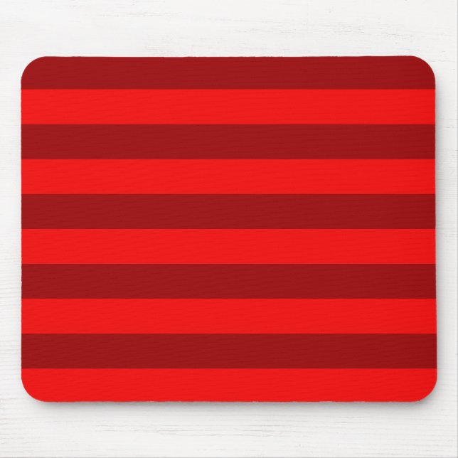 Red and Maroon Stripes Design Mousepad (Vorne)