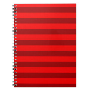 Red and Maroon Stripes Design Notizblock