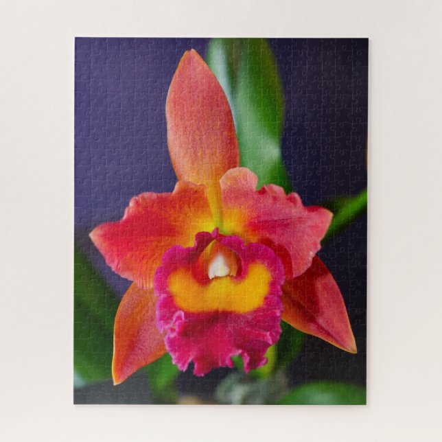 Red and Orange Orchid Jigsaw Puzzle (Vertikal)